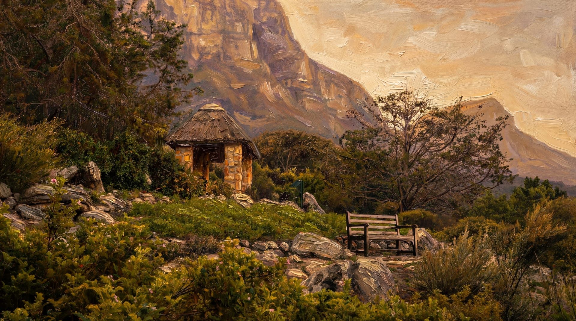 Travel photo to painting