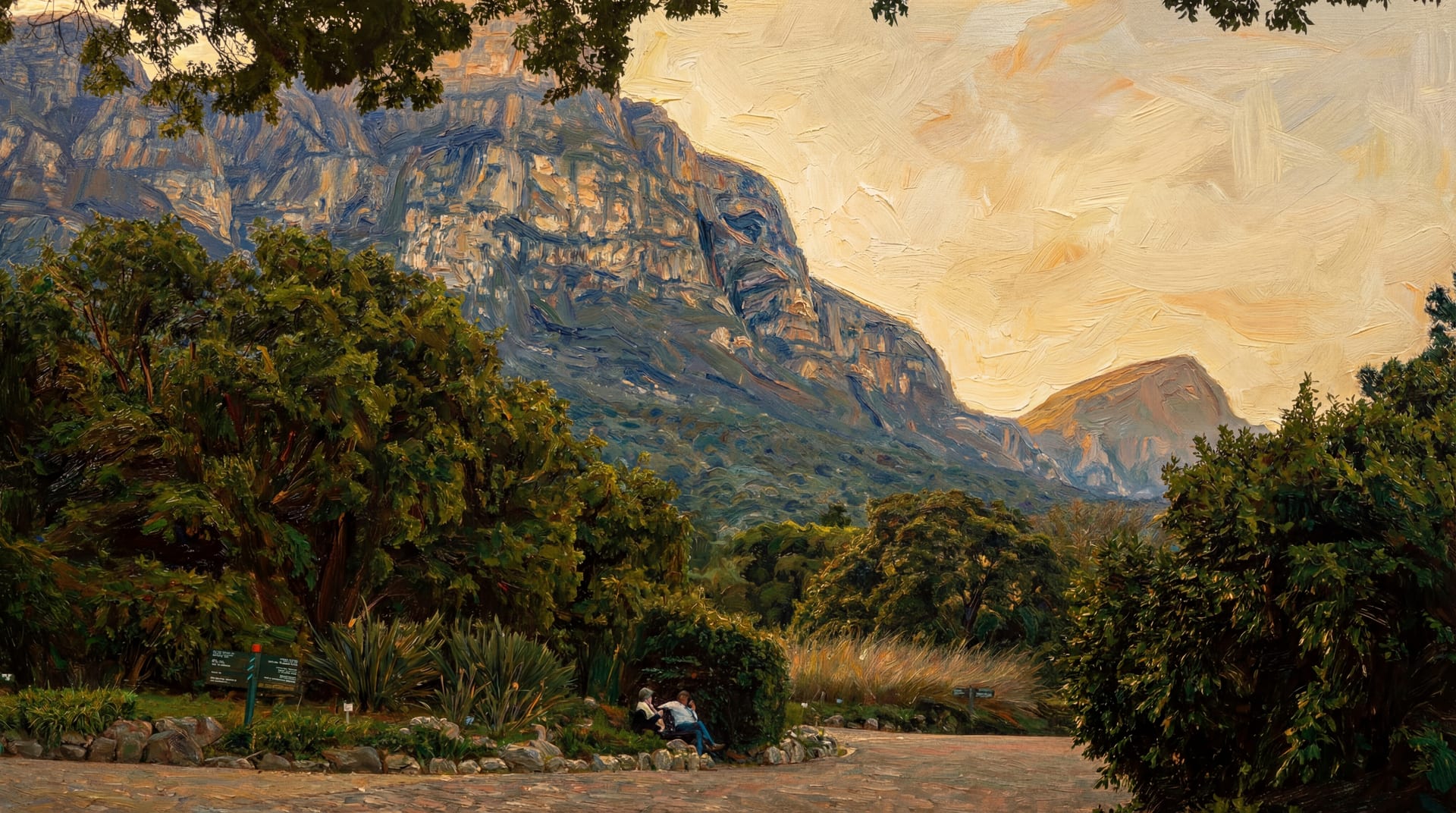 Beautiful impressionist canvas artwork transformation